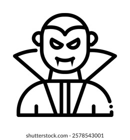 Dracula Icon in Line Style