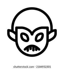 icono dracula o logotipo símbolo de signo aislado ilustración vectorial - iconos vectoriales de estilo negro de alta calidad
