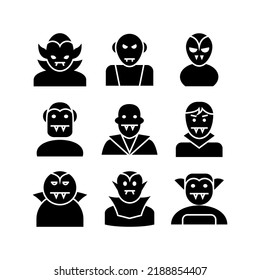 dracula icon or logo isolated sign symbol vector illustration - high quality black style vector icons
