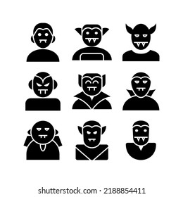 dracula icon or logo isolated sign symbol vector illustration - high quality black style vector icons
