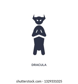 dracula icon. Simple element illustration from literature concept. dracula editable symbol design on white background. Can be use for web and mobile.