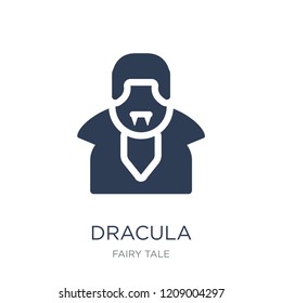 Dracula icon. Trendy flat vector Dracula icon on white background from Fairy Tale collection, vector illustration can be use for web and mobile, eps10