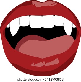 Dracula Lips Digital EPs Archivo de gráficos vectoriales