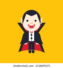 Dracula Logo Illustration With Flat Design Style, Simple But Unique