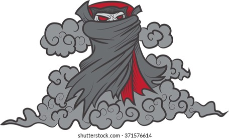 Dracula in smoke