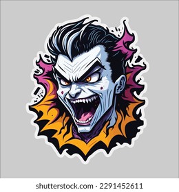 Dracula Sticker in vector Design