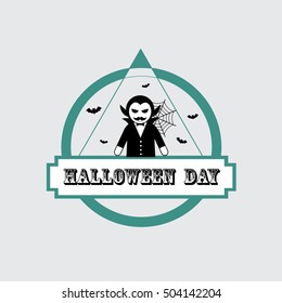 dracula symbol vector cartoon for halloween day 