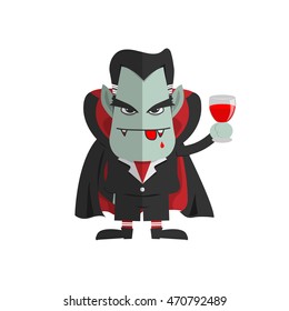 Dracula vampire character ,cartoon vector
