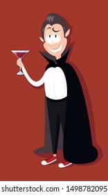 Dracula Vampire Halloween vector illustration