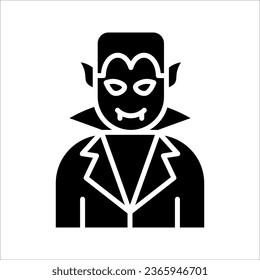 Dracula vampire line icon, bat and halloween, creature sign, vector illustration on white background