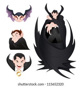 Dracula and Vampires Illustration Vectors