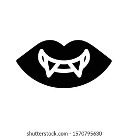 Dracula vector glyph flat icon 