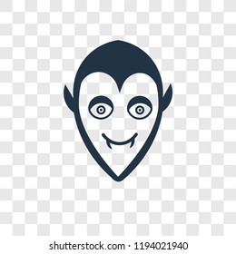 Dracula vector icon isolated on transparent background, Dracula transparency logo concept