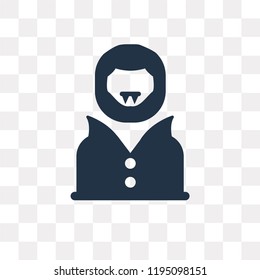 Dracula vector icon isolated on transparent background, Dracula transparency concept can be used web and mobile