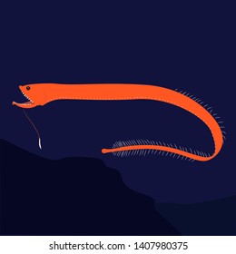 dradon fish. character design - vector illustration - Vector
