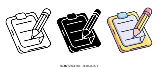 Draft 3d icon vector style for communication user interface Line, Filled, Color style.