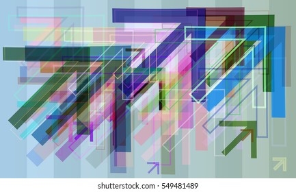 draft among vivid kit, powerful clash over arrows vector background