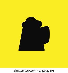draft beer glass icon vector