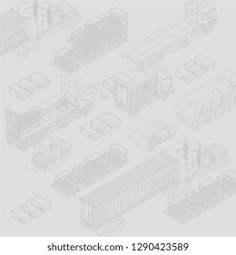 Draft design of delivery cargo trucks and packages 