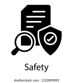 
A draft with details being scrutinized by a hand glass, having verified shield, motion for order tracking 
