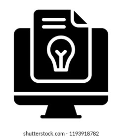 A draft emerging from computer screen having bulb graphic on it, project idea 