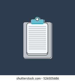 draft flat icon vector