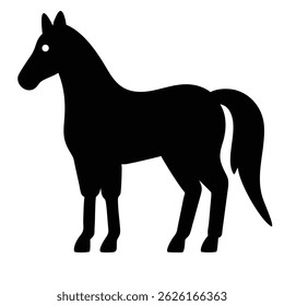 Draft Horse Silhouette Vector, Shire Horse Black Clipart . Silhouette icon, drawing, logo and vector. Draft Horse Silhouettes Black Clipart Set, Shire Horse Silhouette Vector .
