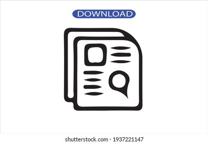 Draft icon or logo high resolution