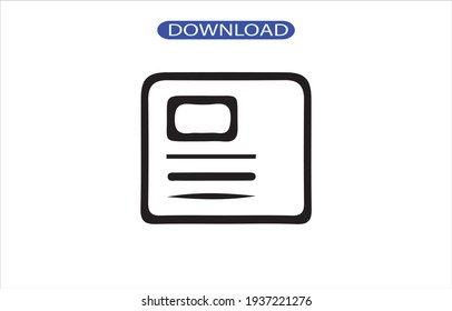 Draft icon or logo high resolution