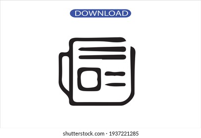 Draft icon or logo high resolution