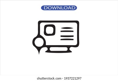 Draft icon or logo high resolution