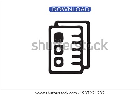 Draft icon or logo high resolution
