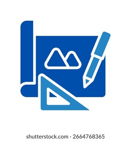 Icono de la ilustración del mini icono. Uso Para El Concepto Moderno, Impresión, Ui, Ux Kit, Web Y Desarrollo De App. Vector Relacionado Con La Oficina, La Educación, El Examen Y Más