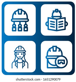 draft icon set. Collection of Engineer, Architect icons