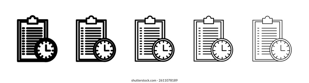 Draft icon Symbol mark in Outline style