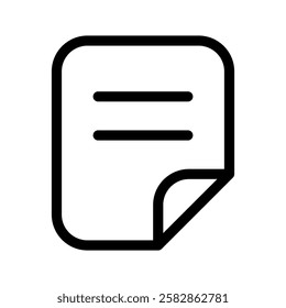 Draft Icon Vector Symbol Design Illustration