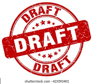 Draft. Stamp