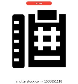 drafter tools icon isolated sign symbol vector illustration - high quality black style vector icons
