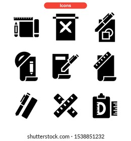 drafter tools icon isolated sign symbol vector illustration - Collection of high quality black style vector icons
