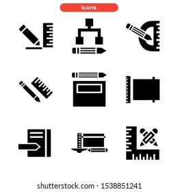 drafter tools icon isolated sign symbol vector illustration - Collection of high quality black style vector icons
