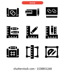 drafter tools icon isolated sign symbol vector illustration - Collection of high quality black style vector icons
