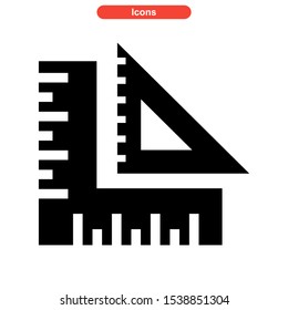 drafter tools icon isolated sign symbol vector illustration - high quality black style vector icons
