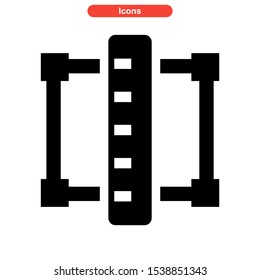 drafter tools icon isolated sign symbol vector illustration - high quality black style vector icons
