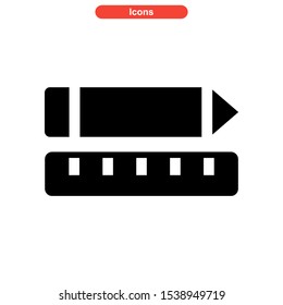 drafter tools icon isolated sign symbol vector illustration - high quality black style vector icons
