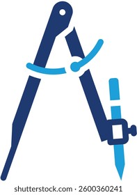 Drafting Compass Icon Element For Design