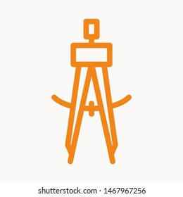 Drafting Compass icon isolated sign symbol vector illustration - vector 