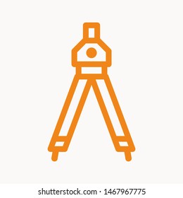 Drafting Compass icon isolated sign symbol vector illustration - vector 