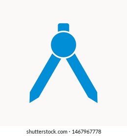 Drafting Compass icon isolated sign symbol vector illustration - vector 
