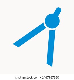 Drafting Compass icon isolated sign symbol vector illustration - vector 