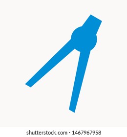 Drafting Compass icon isolated sign symbol vector illustration - vector 
